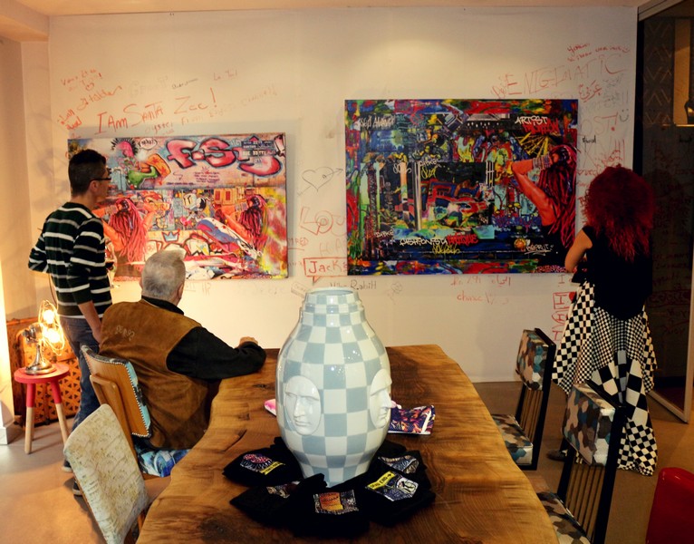 Suzi in Beirut at Vick Vanlian Showroom